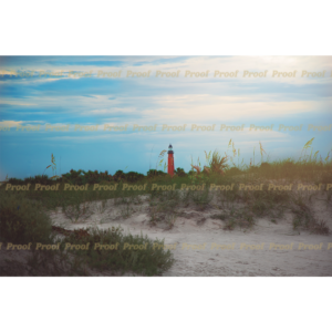 The Inlet — coastal Florida lighthouse at dusk, fine art photograph by AmberLee Fuller