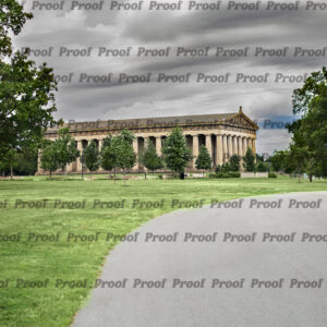The Parthenon in Nashville seen beneath dramatic storm clouds, used as Anatomy of Release chapter art